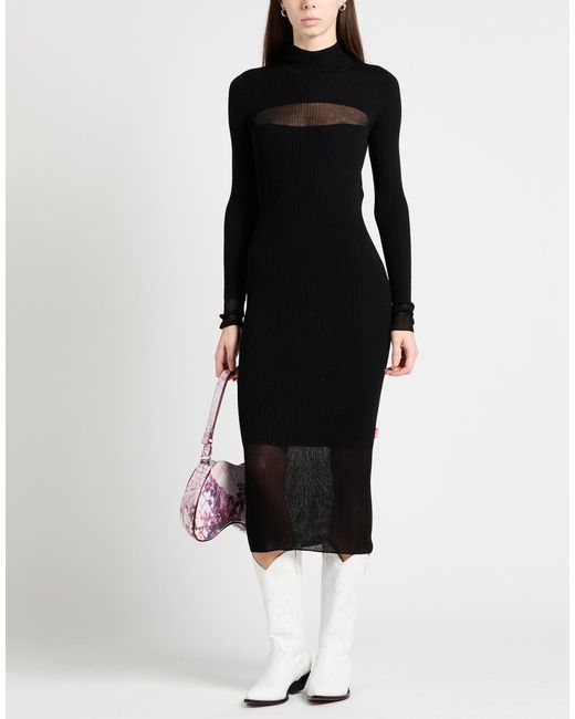 DIESEL Black Midi Dresses