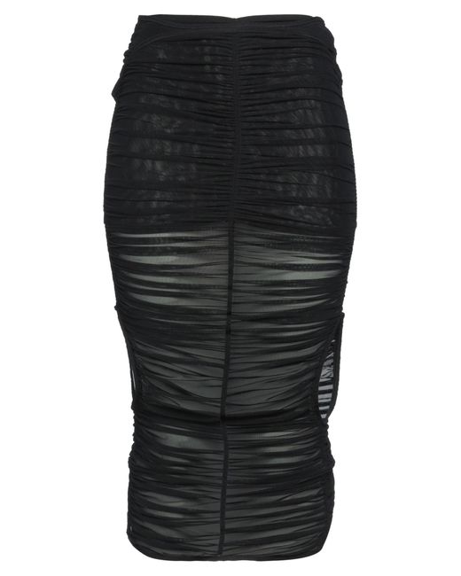 Mugler Black Midi-Rock