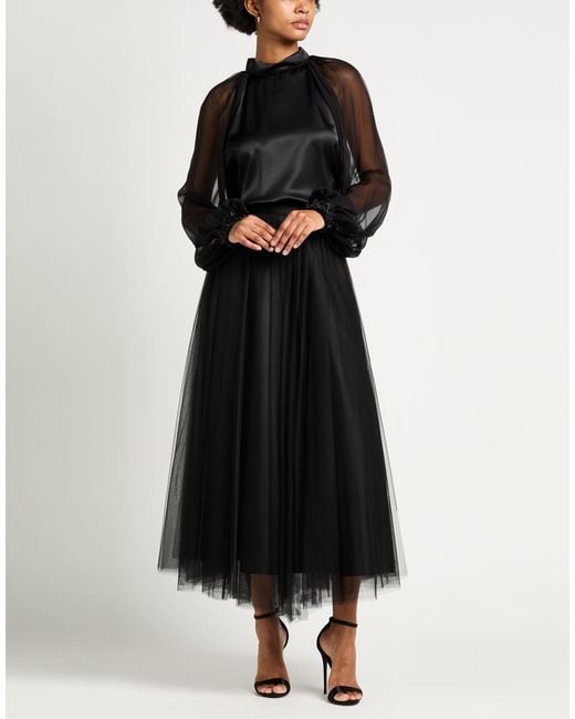 Imperial Black Maxi Skirt Polyester