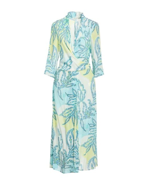 Maliparmi Blue Midi Dress