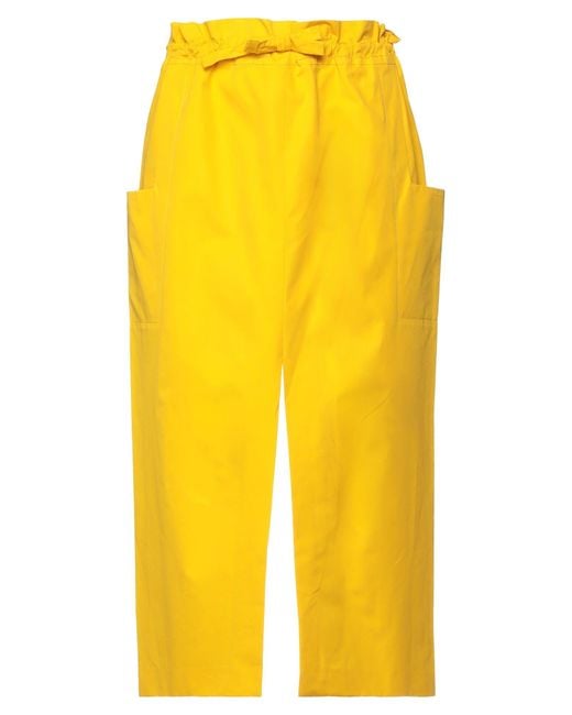 Maison Rabih Kayrouz Yellow Midi Skirt