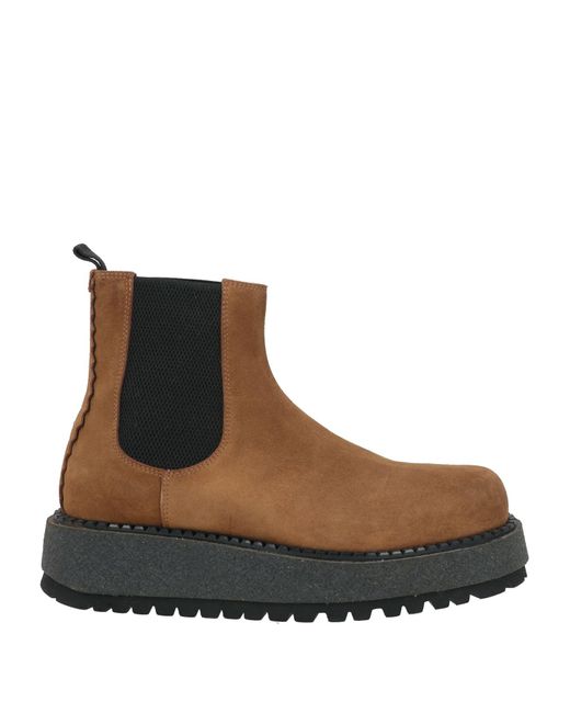 THE ANTIPODE Brown Camel Ankle Boots Leather for men