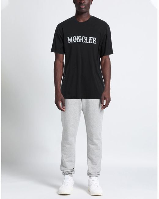 7 MONCLER FRAGMENT Black T-shirt for men