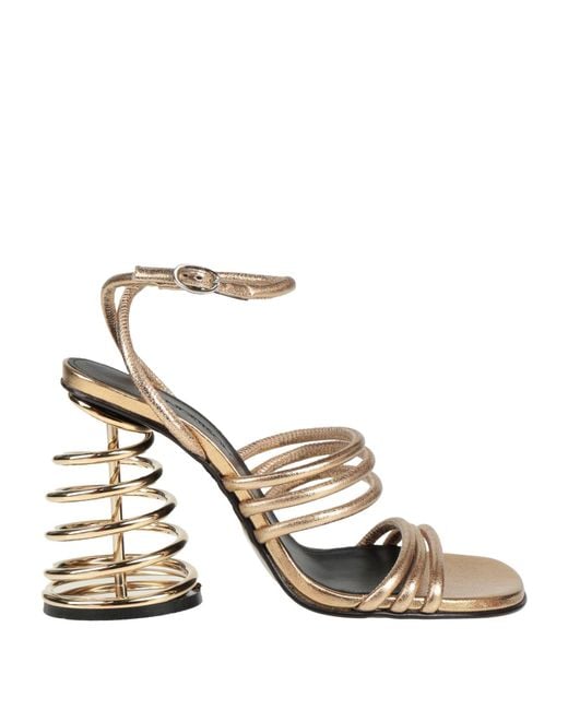 J.W. Anderson Metallic Sandals