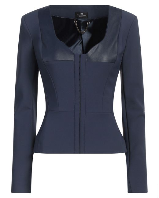 Elisabetta Franchi Blue Jacke & Anorak