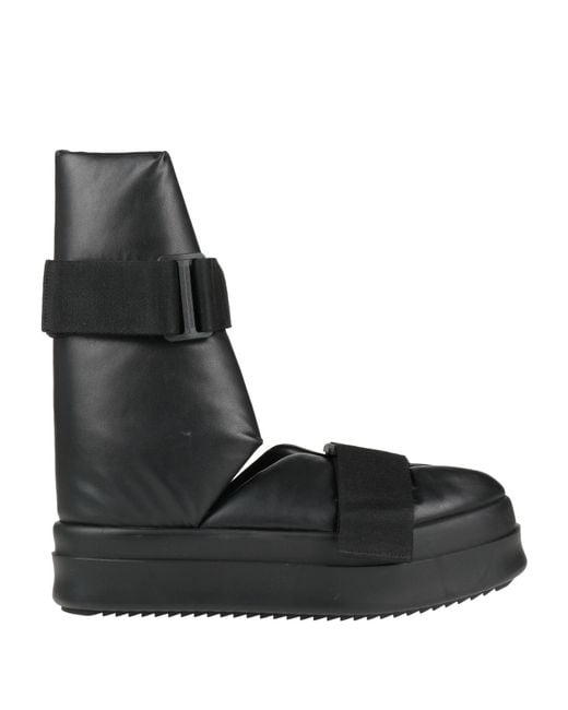 Rick Owens Black Boot Leather for men