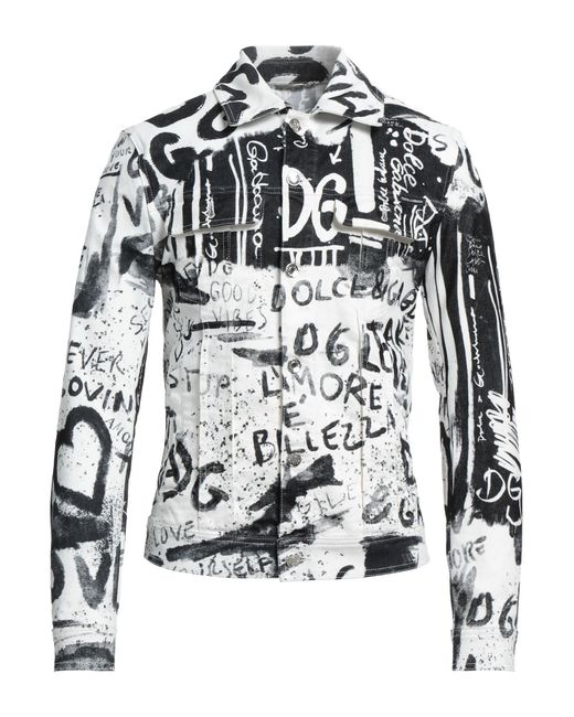 Dolce & Gabbana White Denim Outerwear for men
