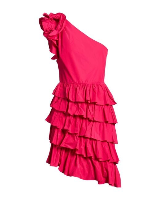 Marchesa Pink Midi Dress