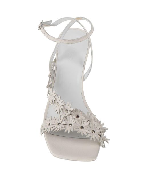 By Far White Sandals