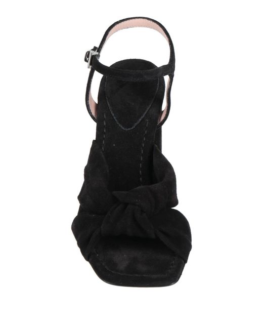 Anna F. Black Sandals