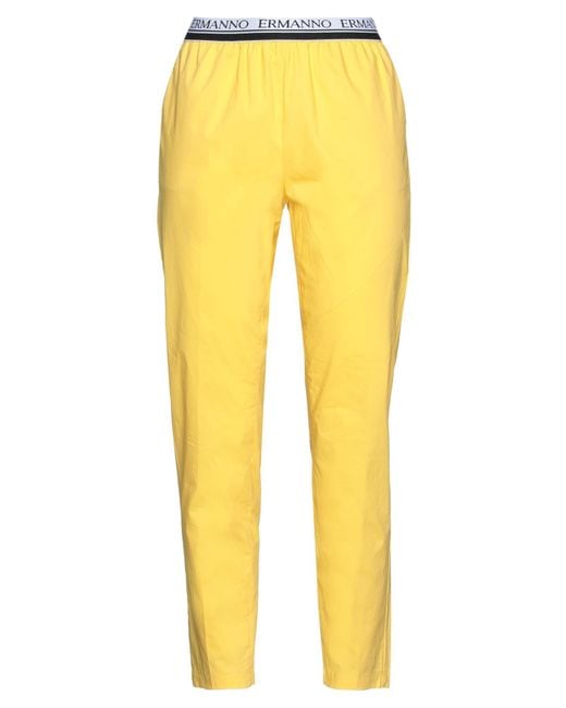 ERMANNO FIRENZE Yellow Trouser