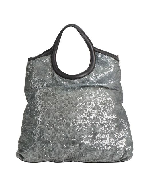 Caterina Lucchi Gray Charcoal Handbag Calfskin