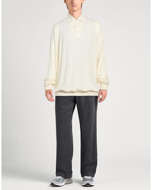 Gran Sasso White Sweater Virgin Wool for men