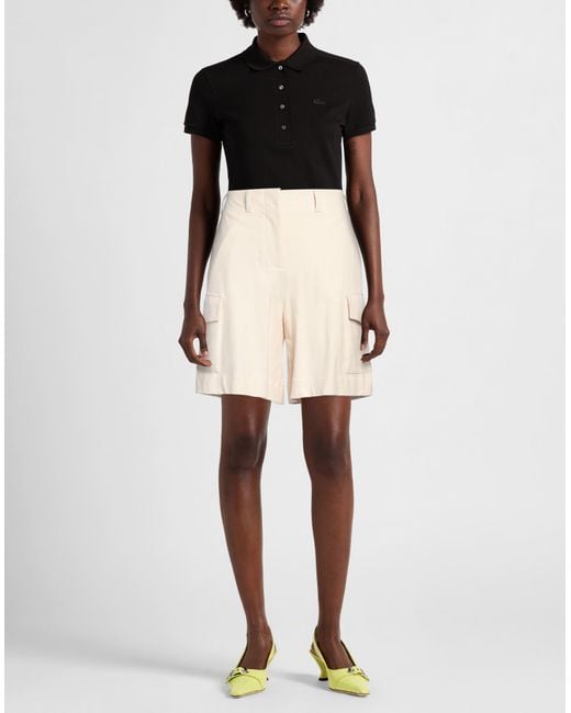 Circolo 1901 Natural Cream Shorts & Bermuda Shorts Cotton, Elastane
