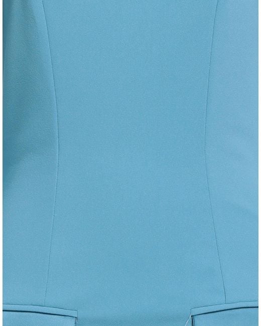 ViCOLO Blue Azure Mini Dress Polyester