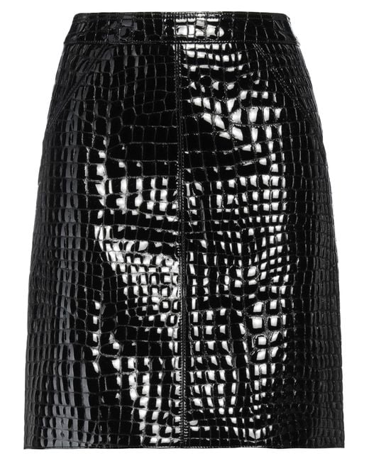 Tom Ford Black Mini Skirt Goat Skin