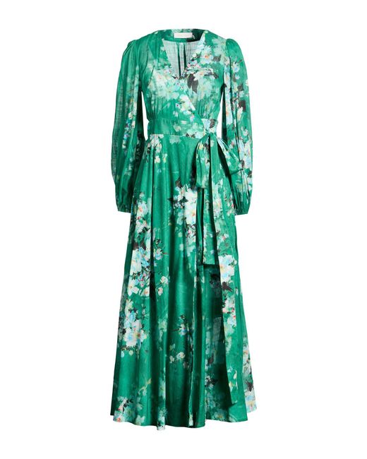 Zimmermann Green Maxi Dress Cotton