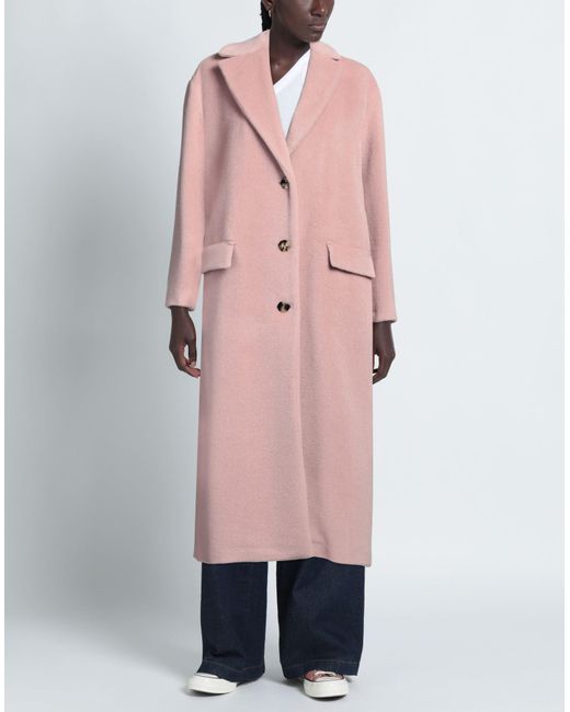 Manteau long Agnona en coloris Pink
