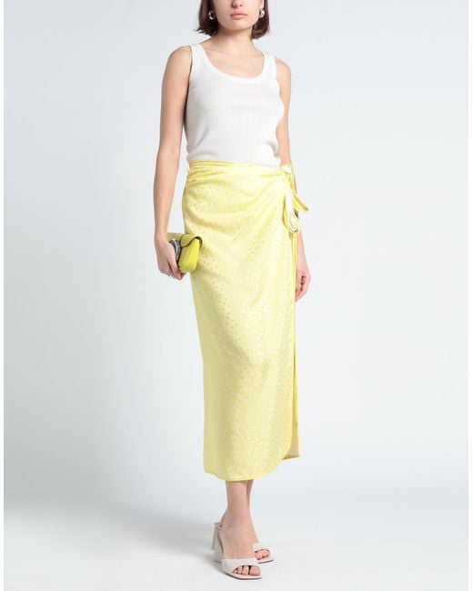 ROWEN ROSE Yellow Maxi Skirt