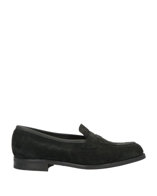 Edward Green Black Loafers Leather for men