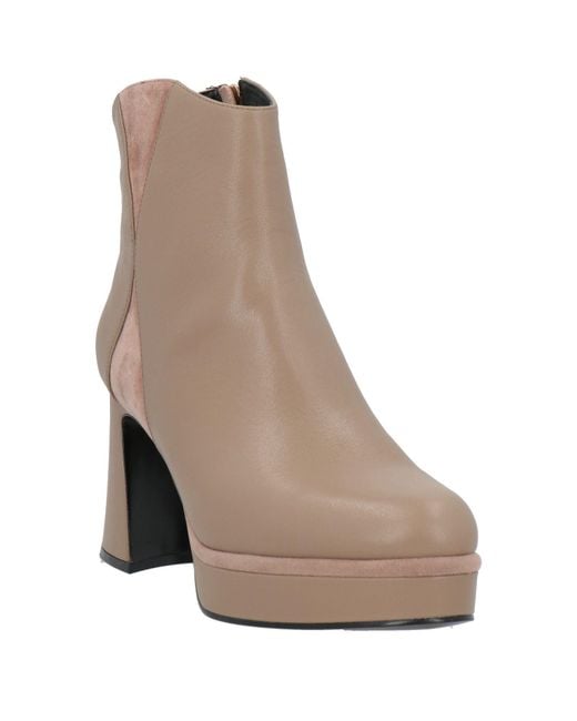 Luciano Barachini White Ankle Boots Leather