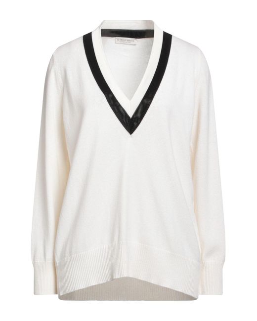 Le Tricot Perugia White Sweater