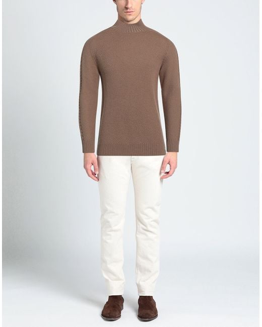 Brooksfield Brown Turtleneck for men