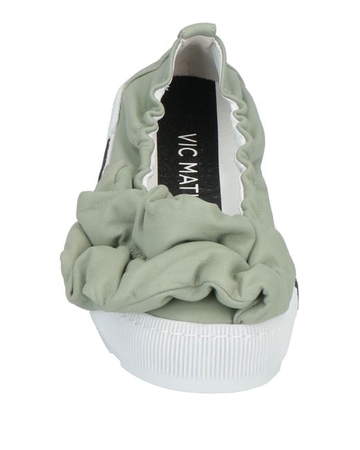 Vic Matié Green Ballet Flats