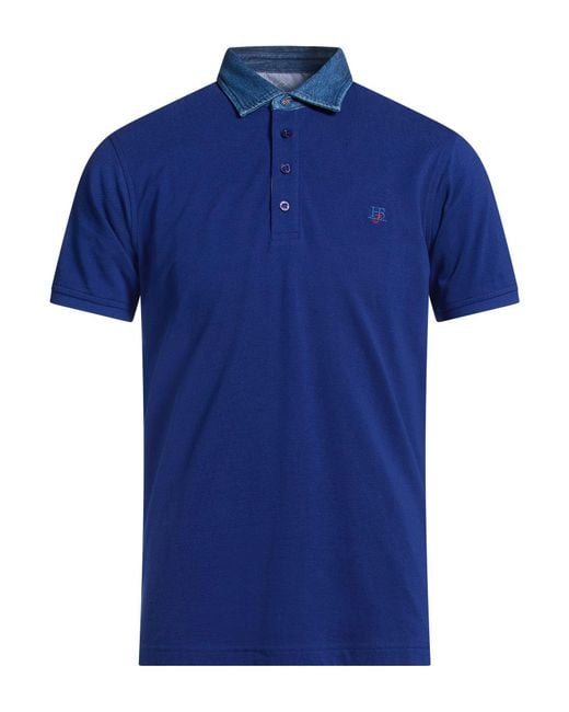 Harmont & Blaine Blue Polo Shirt Cotton for men