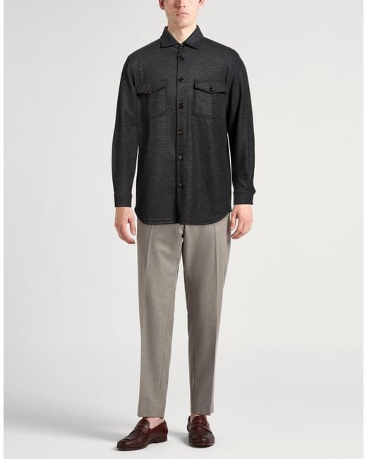 Camisa Moorer de hombre de color Black