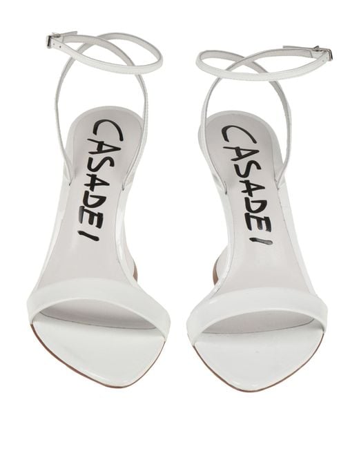 Casadei White Sandals