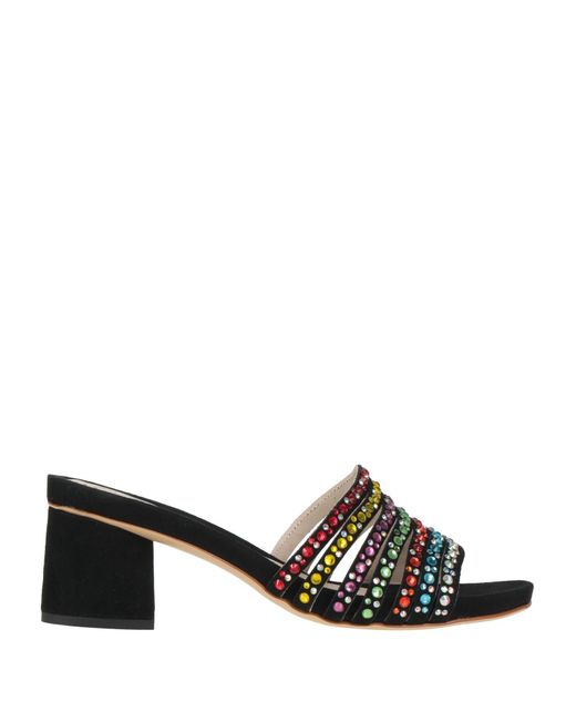 Stefania Pellicci Black Sandals