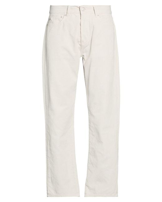 Officine Generale White Light Pants Cotton for men