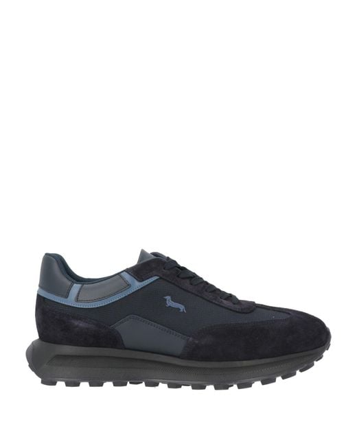 Harmont & Blaine Blue Sneakers Leather, Textile Fibers for men