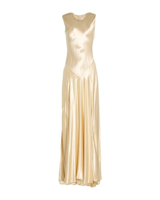 Alberta Ferretti Metallic Maxi Dress Viscose