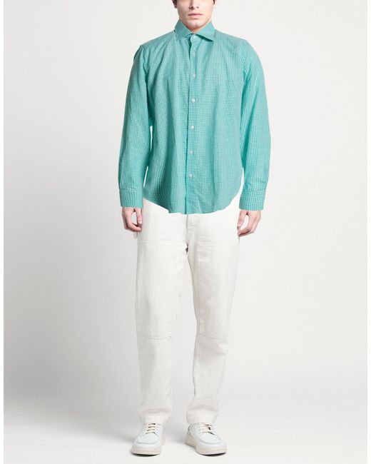 Finamore 1925 Blue Shirts for men