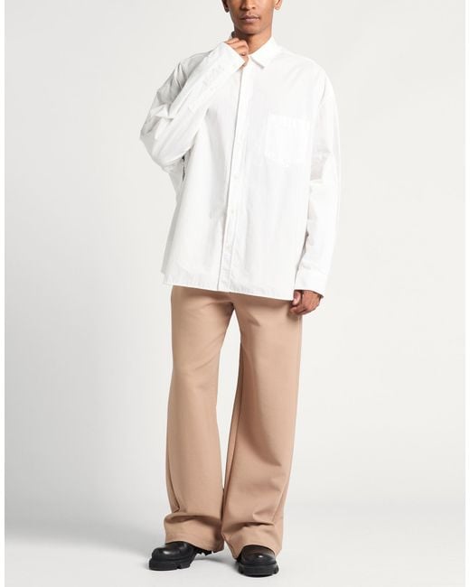 Acne White Shirt Cotton for men