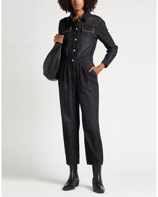 Liu Jo Black Jumpsuit Cotton