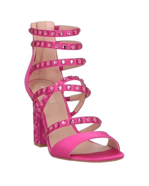 Liu Jo Pink Fuchsia Sandals Textile Fibers