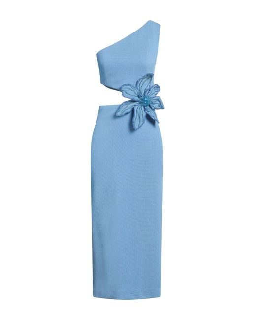 PATBO Blue Midi Dress Polyamide, Elastane