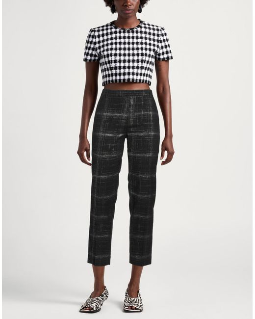Grifoni Black Pants Viscose, Wool, Polyester