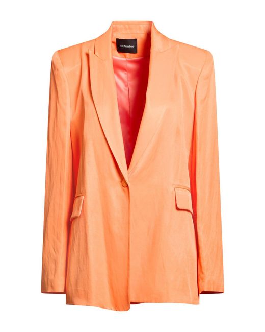ACTUALEE Orange Blazers