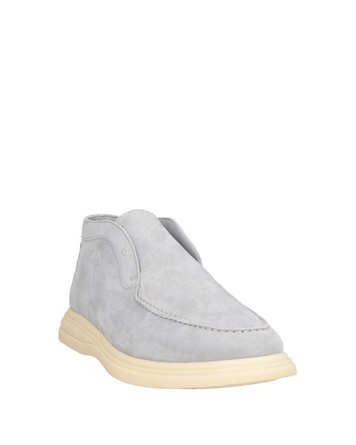 Andrea Ventura Firenze White Ankle Boots Leather for men