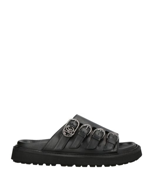 Sandales Roberto Cavalli pour homme en coloris Black