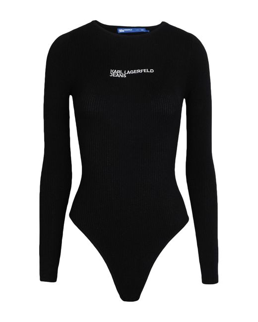 Karl Lagerfeld Black Bodysuit