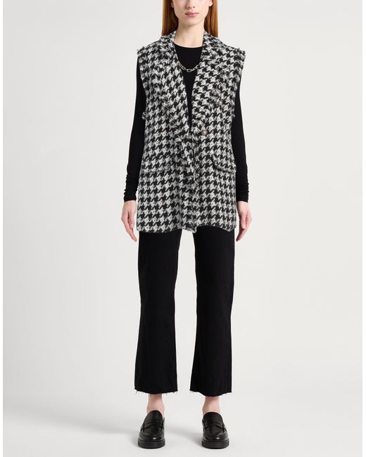 Diana Gallesi Black Blazer Cotton, Polyester, Acrylic, Viscose