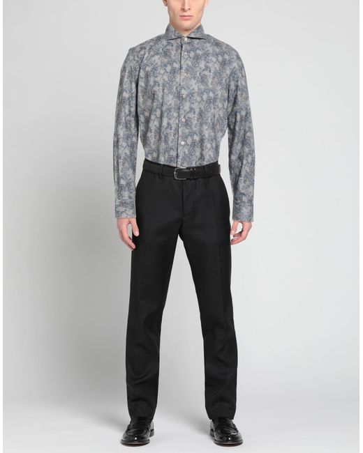 Alessandro Gherardi Gray Shirt Cotton for men