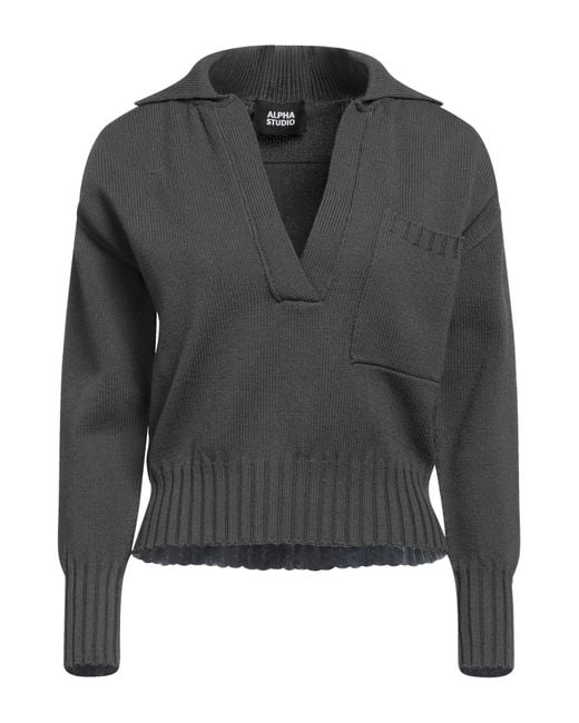Pullover Alpha Studio en coloris Gray