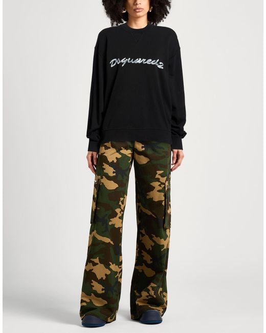 DSquared² Black Sweatshirt Cotton