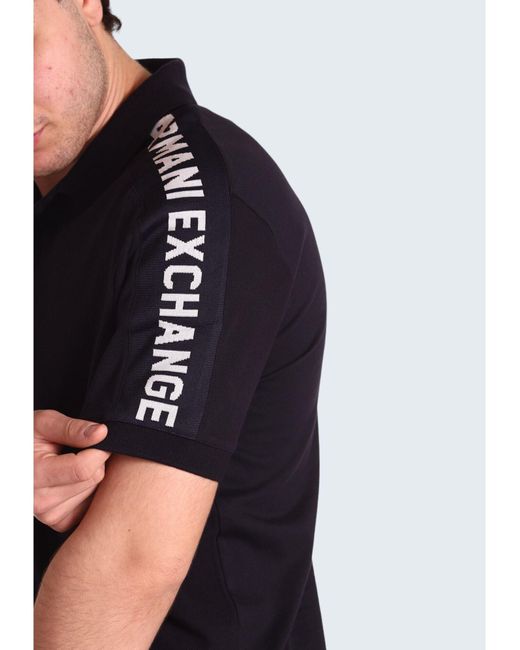 Armani Exchange Poloshirt in Black für Herren